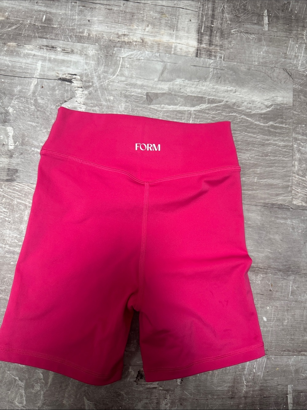 FORM hot pink biker shorts